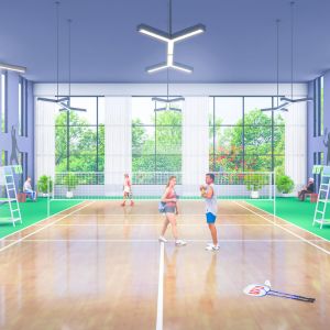 Millennium Samriddhi samriddhi amenities (badminton court)